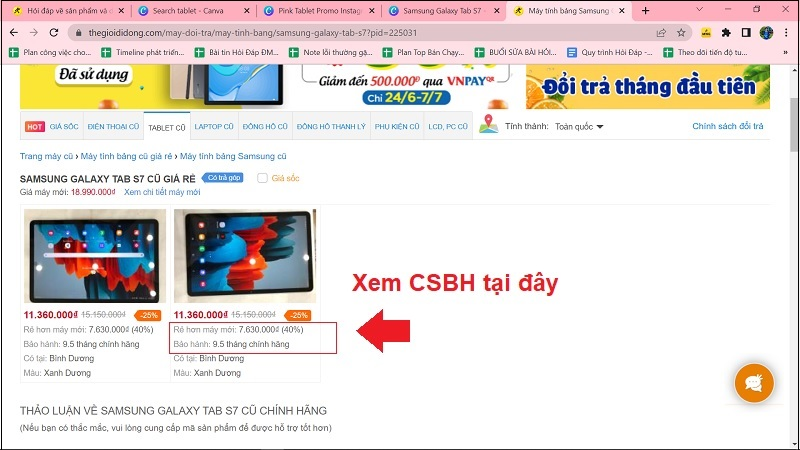 Giá sản phẩm và thời gian bảo hành được cập nhật vào ngày 25/6/2022